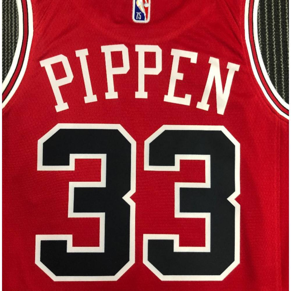 Men's Chicago Bulls Scottie Pippen #33 Red 2021 Swingman NBA Jersey - Icon Edition-Pro Kit Vault | Brand New 26/27 Sports Jerseys